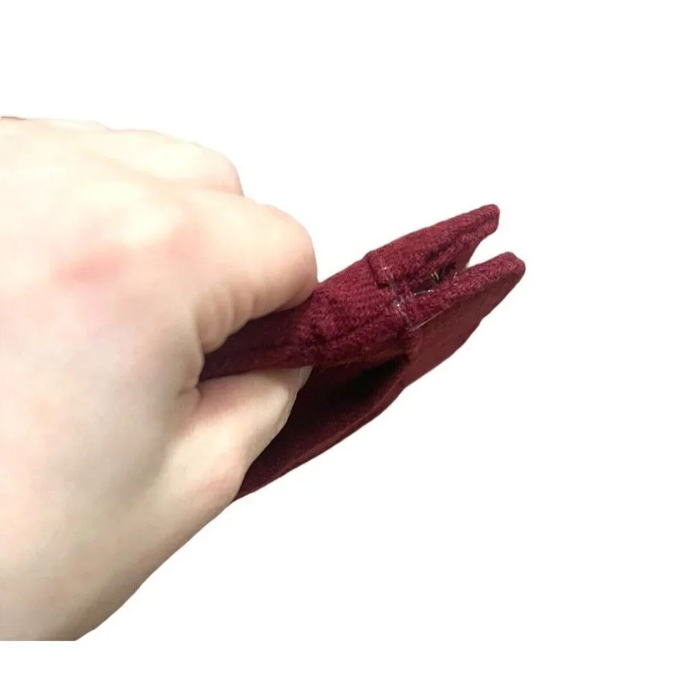 Vintage Margaret Smith Red‎ Wool Clutch Purse handbag